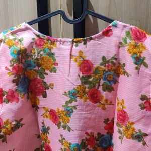 Floral Print Kurti with Vibrant Colors