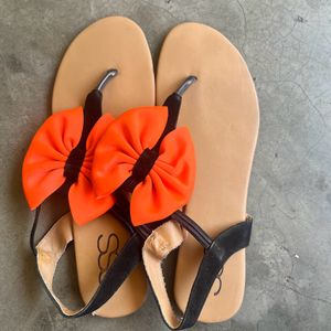 Orange Bow Flats