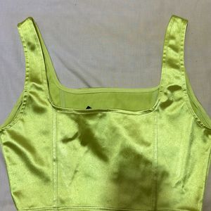 H&M Green Corset Top