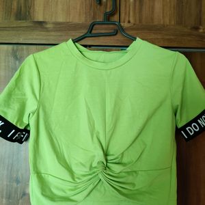 Urbanic Top Neon Green Color Size-s