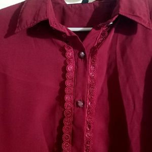 Maroon Top For Women