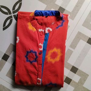 Tomato Colour Kurti On Sale