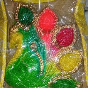 Peacock Shape Diya Diwali