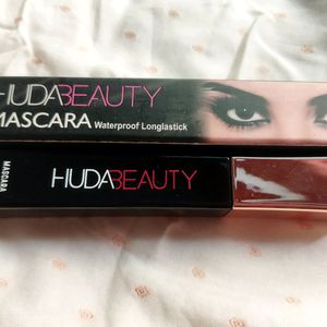 Huda Beauty Eyeliner, Mascara, Compact & Green Tea Primer