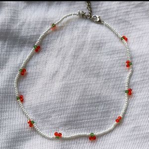 Cherry Elegant Beaded Necklace (Women)