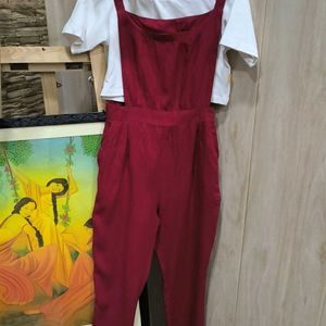 Maroon Jumpsuit