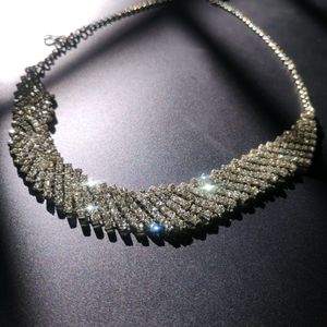 Silver Sparkling Chokar/Necklace