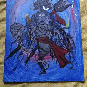 Shiv Painting By Acrylic Colour Handmade