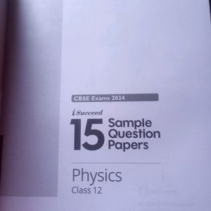 Class 12th, Arihant Physics Sample Paper