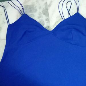 MANGO BLUE SLEEVELESS TOP