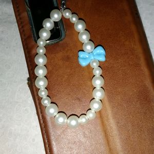 White Pearl Phone Charm