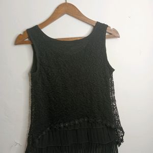 Black Casual Top (Girl' s)