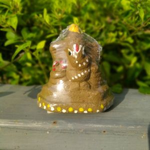 3"GANPATIJI IDOL Made From Cow Dung