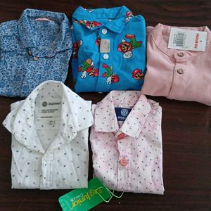 5 Set Of Brand New Baby Boys Shirt