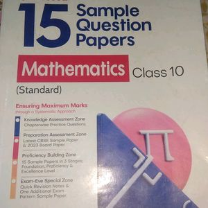 15 Years Sample Papers Of Mathematics (Standard)