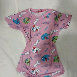 Pink Cute Y2K Top Women