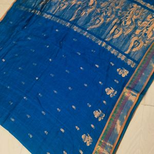 Cotton Blend Pure Gadwal Saree