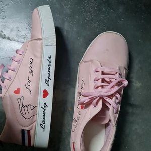 Pink Colour Casual Shoes Is Available