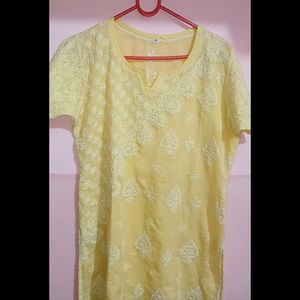 Chikankari Short Kurti