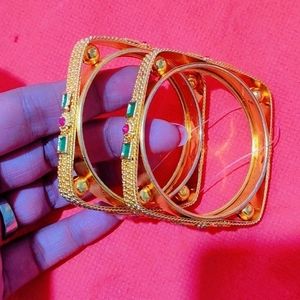 square shape party wear kada