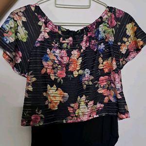 Floral multicolored Crop Top