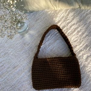 ‼️ SALE ‼️Crochet Plane Brown Bag 🌸