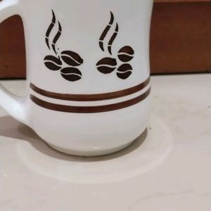 White Coffe Bean Cup ☕