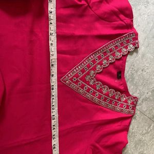 Beautiful Pink Kurti Set