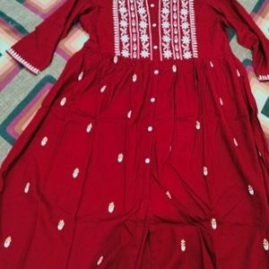 Red Ethnic Wear Kurti ❤️