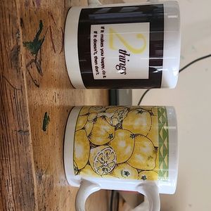 Set Of 2 Coffee Mugs In Perfect Condition