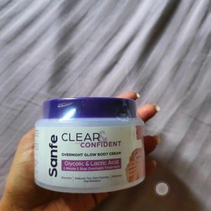 Sanfe Clear & Confident Overnight Glow Body Cream