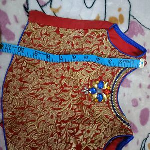 Beautiful Kids Girls Multicolour Lehnga For 2-3 Ye