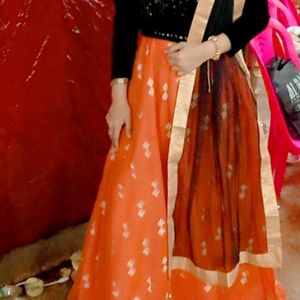 Skirt With Top And Dupatta