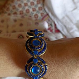 Blue Beads Kada/bangle