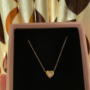 Pink Heart Necklace💗High Quality