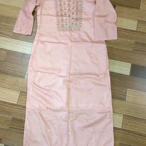 Partywear Kurti, Pant Dupatta Set