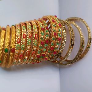 Micro Gold Bangles 4 Set