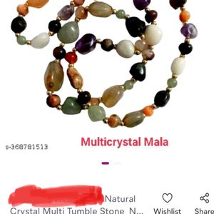 Multicolour Crystal Mala Unisex