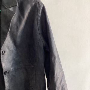 Charcoal Leather Jacket