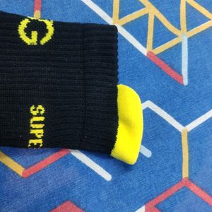 Yellow Metal Key Chain & Socks Combo B Dortmund