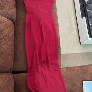 Sassafaras Women Maxi Maroon Dress