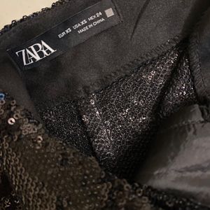 Zara Sequin Shorts