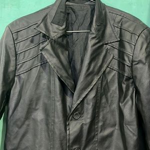 Almost New Leather Jacket Cum Blazer.