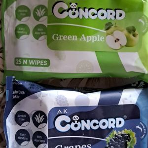 Pack Of 4 : A.K Concord Travelling Baby Wipes