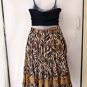 Animal Print Skirt