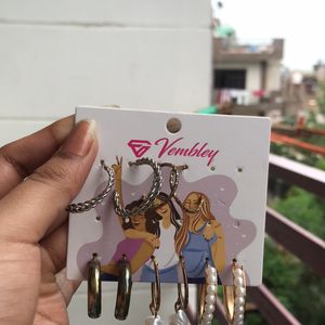 5 PAIR OF KOREAN EARINGS