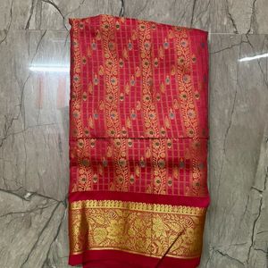 Beautiful Red Pattu Parikini/Pavadai/ Lehenga