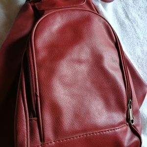 Leather Backpack Cum Sling Bag 🛍️✨