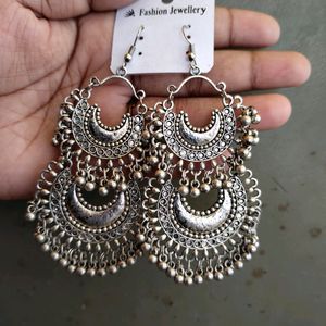 Beautiful Silver Earrings 😍😍 And One Nose Ring😘