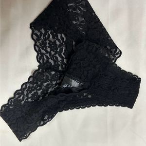 Black Lace Thong / Underwear/ Panty